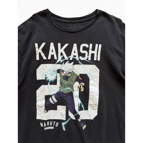 NARUTO / KAKASHITee / Black L / Used