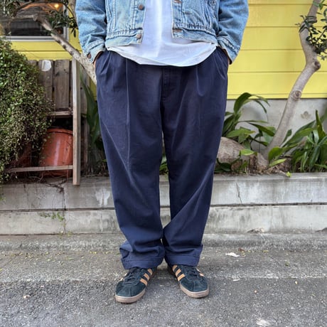 Polo by Ralph Lauren / "HAMMOND"2Tuck Chino Length Custom / Navy 38 / Used