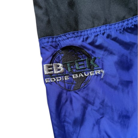 90's EBTEK / Nylon Pullover / Navy M / Used