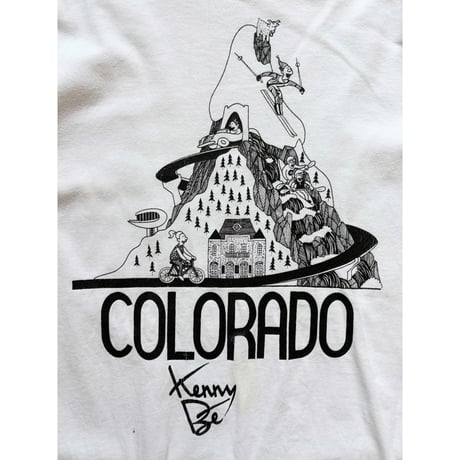 Made in USA / COLORADO Printed Tee / White XL / Used