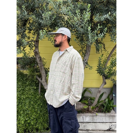 00's GAP / Plaid Lt.Flannel Shirt / XL / Used
