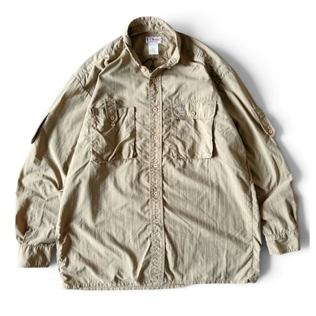 Made in USA / 80's ORVIS / Field Shirt / Beige L相当 / Used