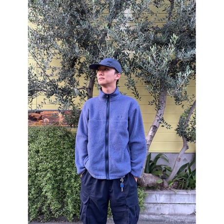 80's L.L.Bean / Full Zip Fleece / Slate Blue M相当 / Used
