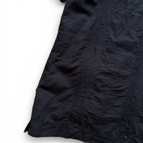 CUBAVERA / Linen Cuba Shirt / Black L / Used