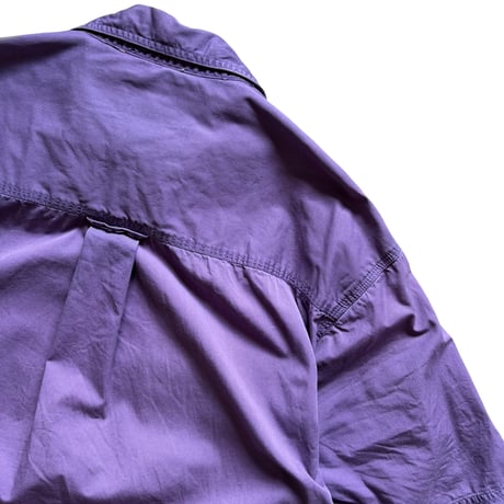 80's Eddie Bauer / Cotton Field Shirt / Purple M / Used