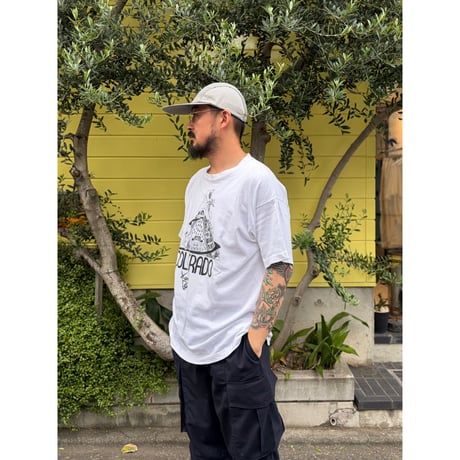Made in USA / COLORADO Printed Tee / White XL / Used