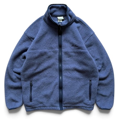 80's L.L.Bean / Full Zip Fleece / Slate Blue M相当 / Used
