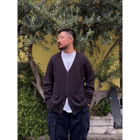 L.L.Bean / Cotton Cardigan / Black M / Used