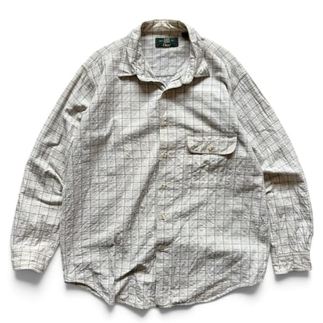 80's ORVIS / Plaid Field Shirt / L / Used