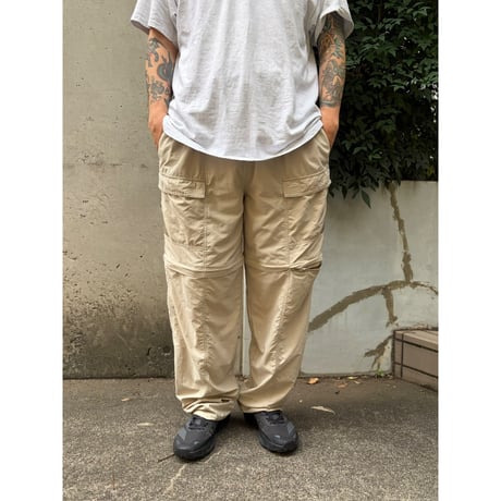 00's Columbia PFG / Nylon Convertible Easy Pants / Natural L / Used
