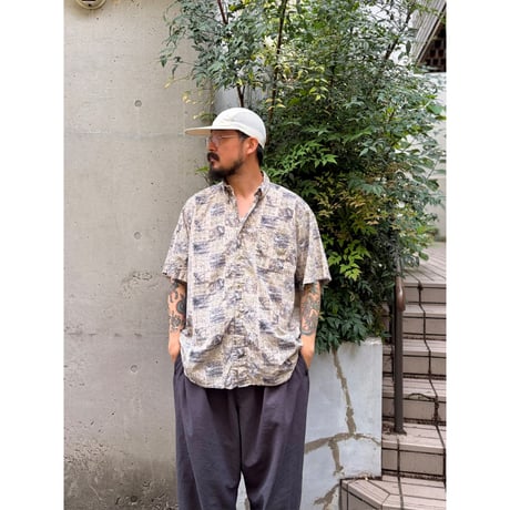 00's Columbia / Fly Patterned Shirt / XL / Used