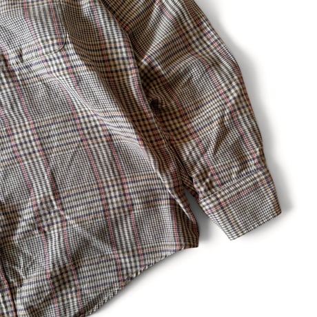 80's ORVIS / Plaid B.D.Shirt / L / Used