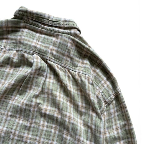 00's GAP / Plaid Lt.Flannel Shirt / XL / Used
