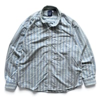 Made in CANADA / 90's GAP / Striped B.D.Shirt / XL / Used
