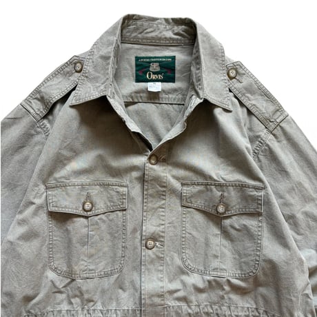 90's ORVIS / Cotton Field Jacket / Khaki XL / Used