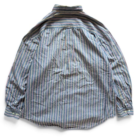 90's GAP / Striped B.D.Shirt / XL / Used