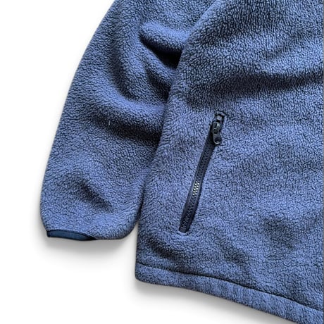 80's L.L.Bean / Full Zip Fleece / Slate Blue M相当 / Used