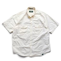 90's ORVIS / Cotton Field Shirt / Cream L / Used