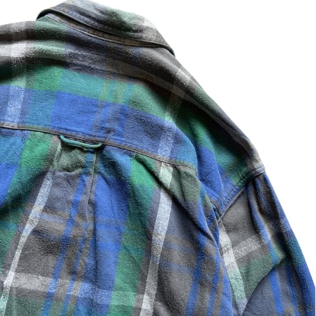 80's Eddie Bauer / Flannel Shirt / XL / Used