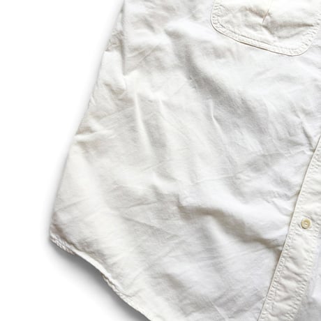 90's ORVIS / Cotton Field Shirt / Cream L / Used