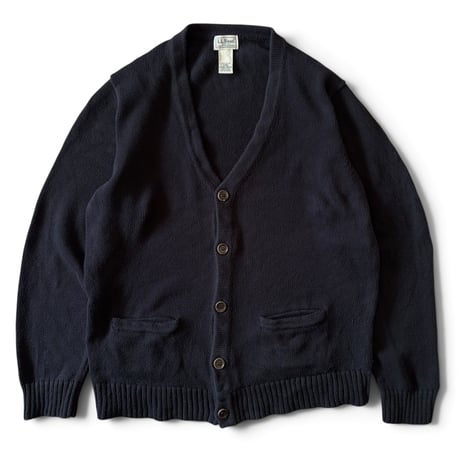 L.L.Bean / Cotton Cardigan / Black M / Used