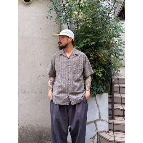 L.L.Bean / Open Collared Shirt / Navy M / Used