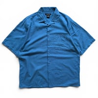 TRUST / Open Collared Shirt / Slate Blue L / Used