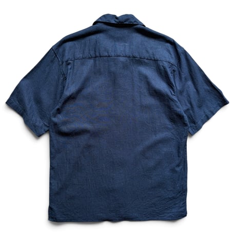 TRUST / Open Collared Shirt / Dk.Navy L / Used
