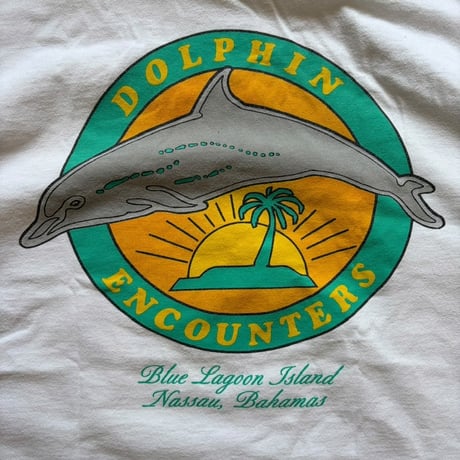 Made in USA / Printed Dolphin Tee / White L / Used