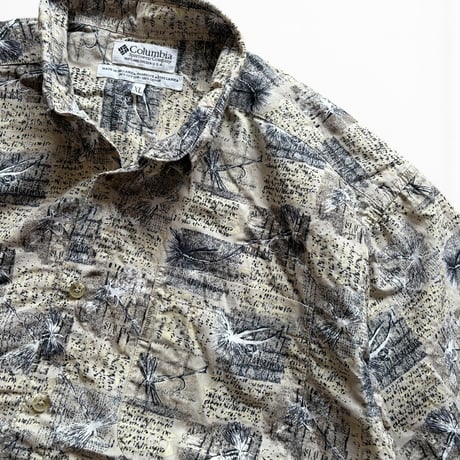 00's Columbia / Fly Patterned Shirt / XL / Used
