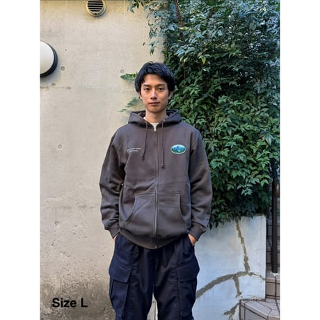 Color at Against Originals /  Mood Full Zip Hoodie / charcoal