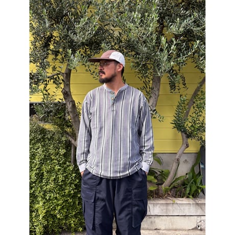90's Eddie Bauer / Henley Neck LS / L / Used