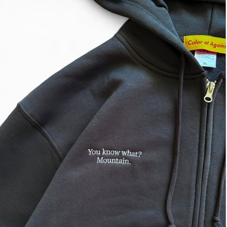 Color at Against Originals /  Mood Full Zip Hoodie / charcoal