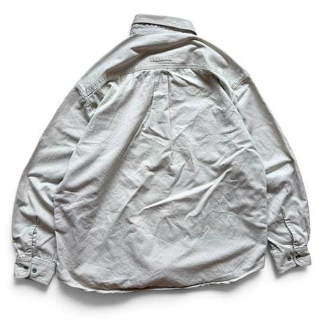 00's GAP / 2Pocketed Work Shirt / Natural XL / Used