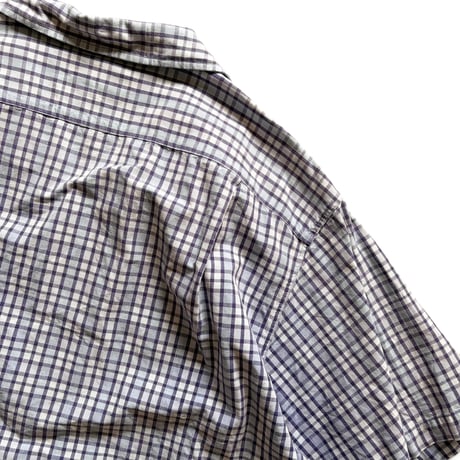 POLO by Ralph Lauren / "ADAMS" Plaid Open Collar Shirt / XL / Used