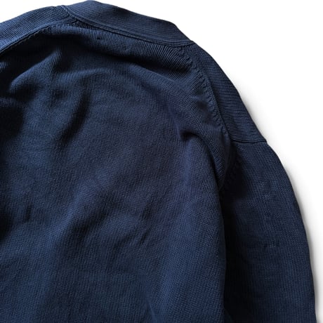 Made in USA / LANDS'END / Cotton Knit Cardigan / Navy XL / Used