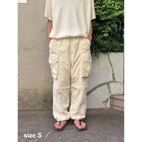 Eddie Bauer × Men's Fudge × Color at Against / ZIP-OFF PANTS / Ivory