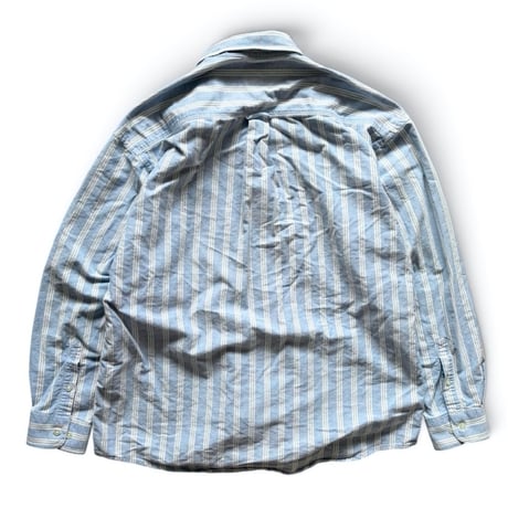 Made in CANADA / 90's GAP / Striped B.D.Shirt / XL / Used