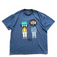 Cheech & Chong / Printed Tee / Navy XXL / Used