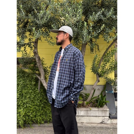 Ralph Lauren / "BLAKE" Plaid B.D.Shirt / L / Used