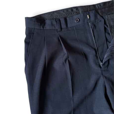 CLARENZO MUZZI / 2Tuck Slacks / Black 36 / Used