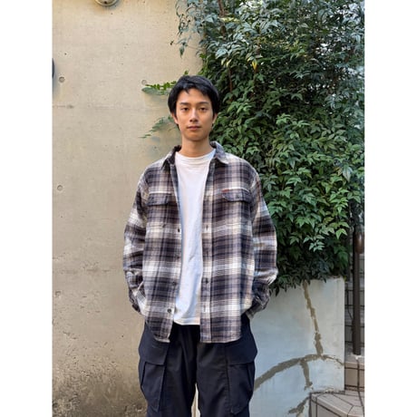 ORVIS / Heavy Cotton Flannel Shirt / L / Used