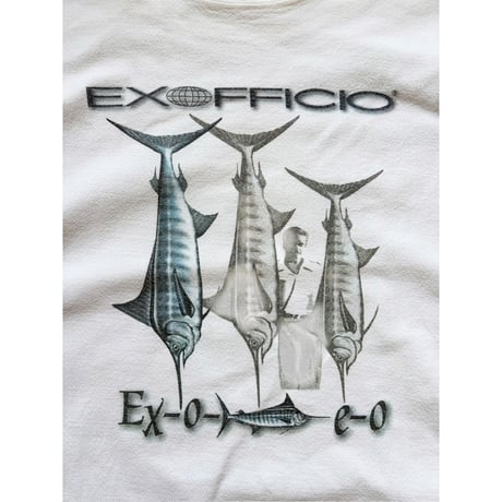 ExOFFICIO / Printed Fish Tee / White L / Used