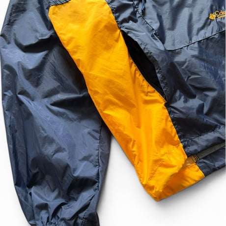 90's Columbia / Packable Nylon Anorak / Navy × Yellow L / Used