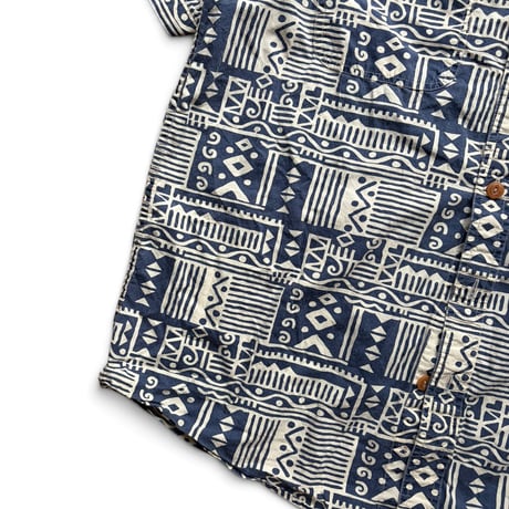 00's ORVIS / Patterned Field Shirt / L / Used