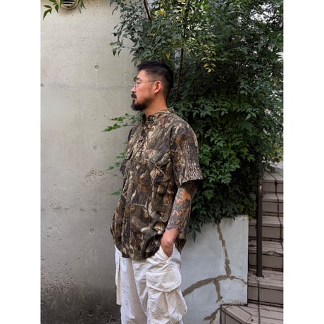 90's Woolrich / Real Tree Field Shirt / L / Used