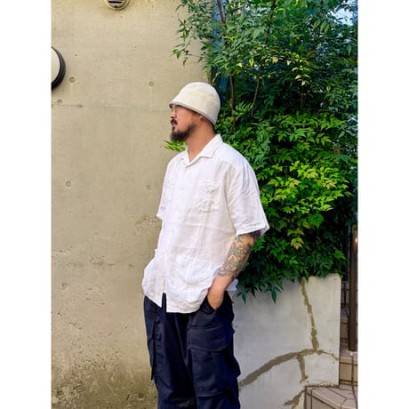 CUBAVERA / Linen Cuba Shirt / White L / Used
