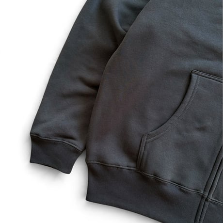 Color at Against Originals /  Mood Full Zip Hoodie / charcoal