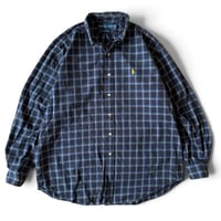 Ralph Lauren / "BLAKE" Plaid B.D.Shirt / L / Used