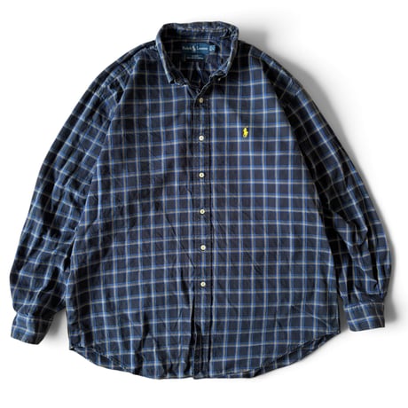 Ralph Lauren / "BLAKE" Plaid B.D.Shirt / L / Used